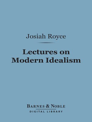 cover image of Lectures on Modern Idealism (Barnes & Noble Digital Library)